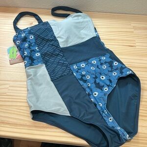 Nani swim Sea Holly Patchwork One Piece NWT size Large